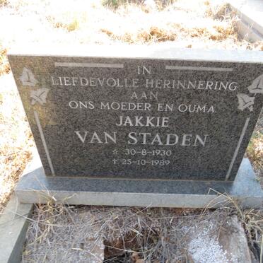 STADEN Jakkie, van 1930-1989