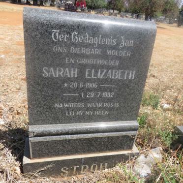 STROH Sarah Elizabeth 1906-1992