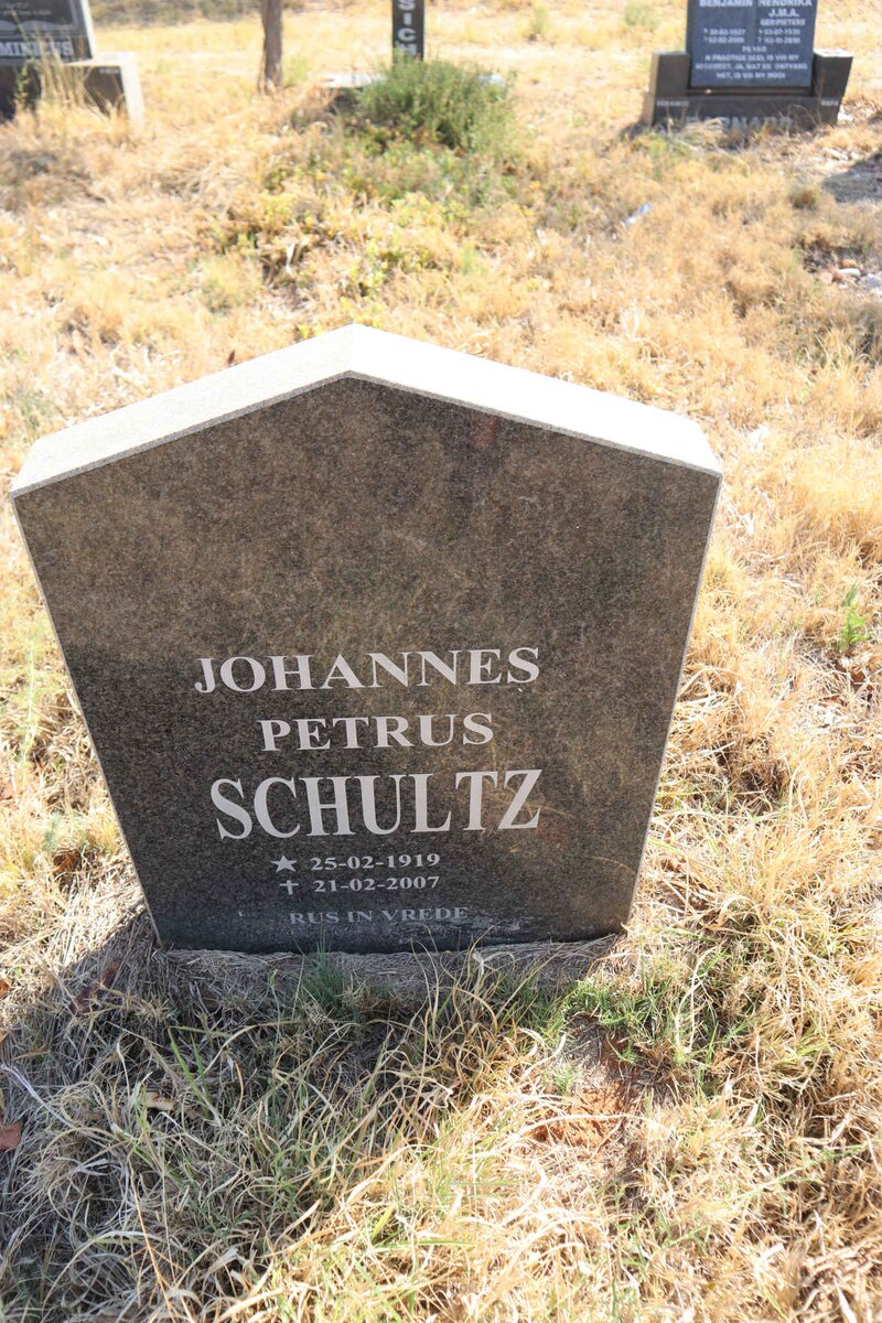 SCHULTZ Johannes Petrus 1919-2007