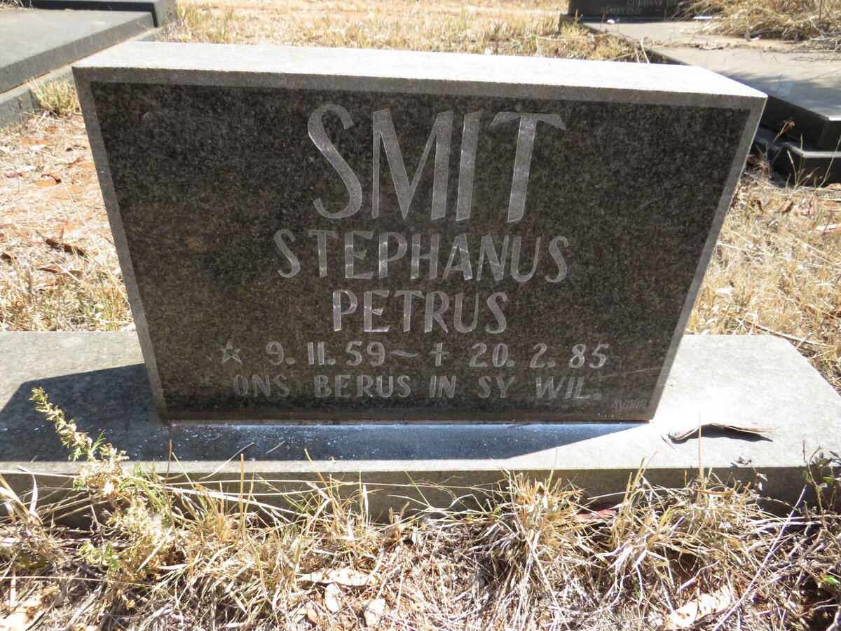 SMIT Stephanus Petrus 1959-1985