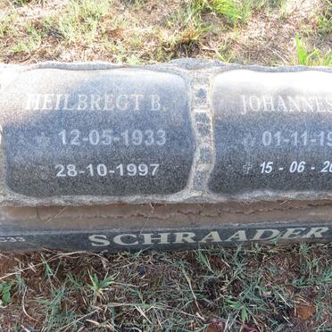 SCHRAADER Johannes P. 1934-2009 & Heilbrecht B. 1933-1997