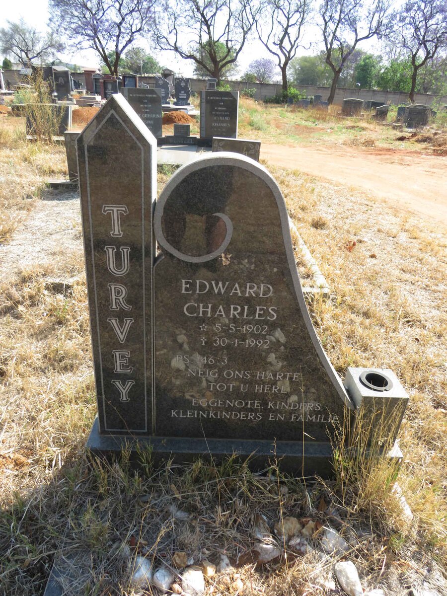 TURVEY Edward Charles 1902-1992