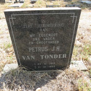TONDER Petrus J.H., van 1910-1985