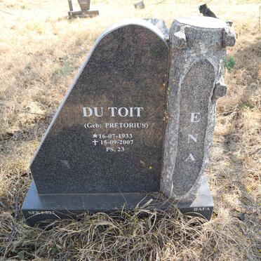 TOIT Ena, du nee PRETORIUS 1933-2007