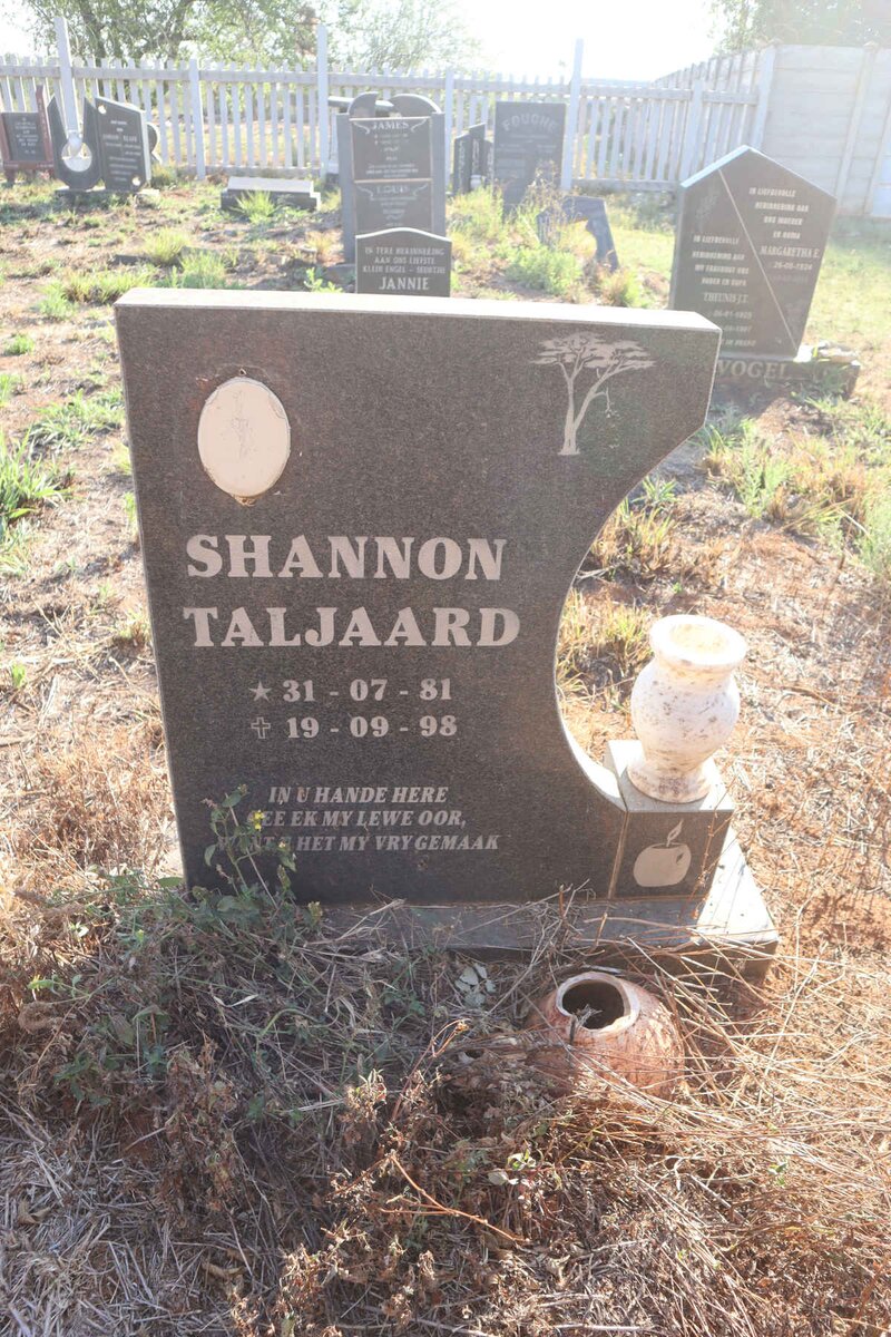 TALJAARD Shannon 1981-1998