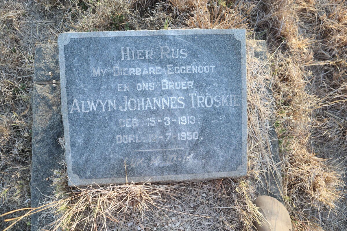 TROSKIE Alwyn Johannes 1913-1950