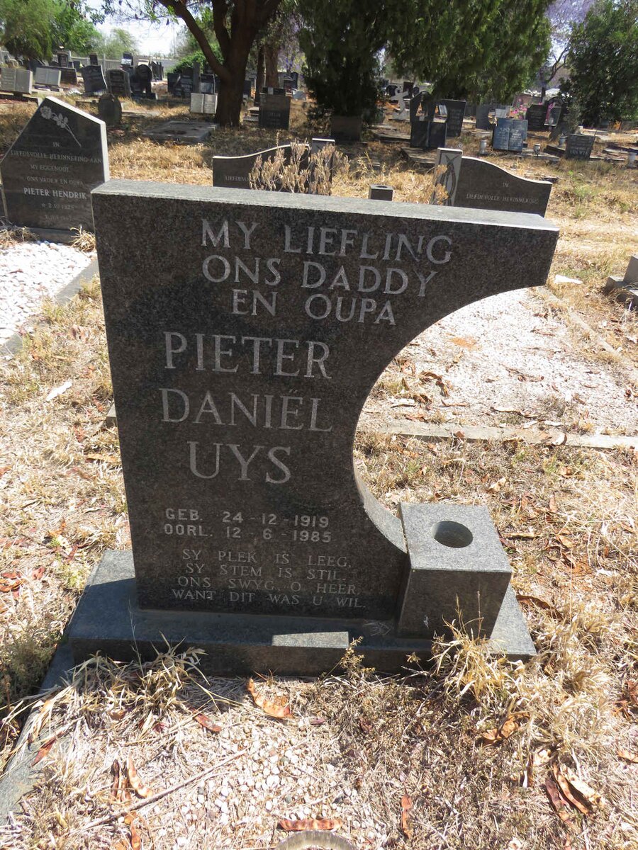 UYS Pieter Daniel 1919-1985