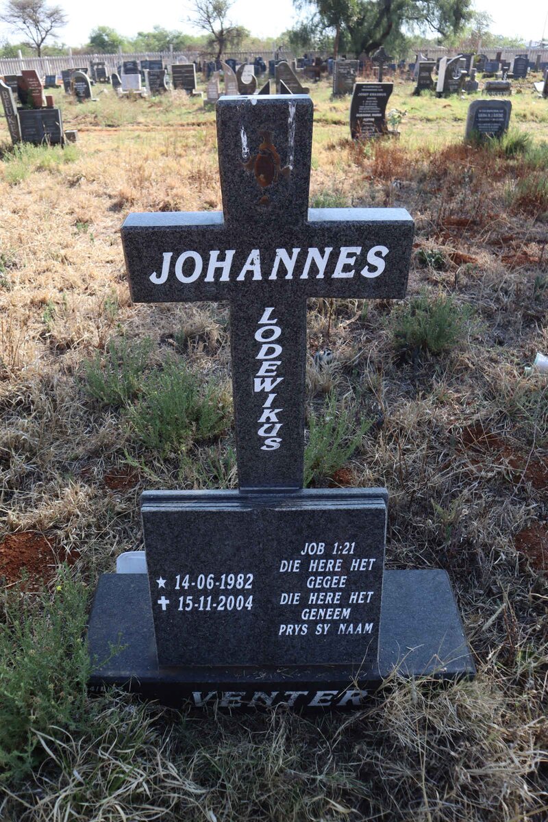 VENTER Johannes Lodewikus 1982-2004