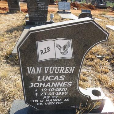 VUUREN Lucas Johannes, van 1920-1990