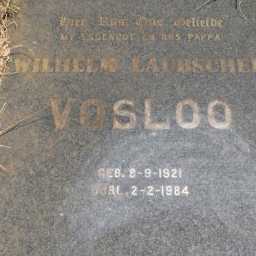 VOSLOO Wilhelm Laubscher 1921-1984
