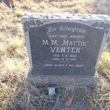 VENTER M.M. 1890-1951