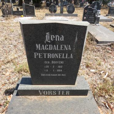 VORSTER Magdalena Petronella nee BOOYENS 1912-1984