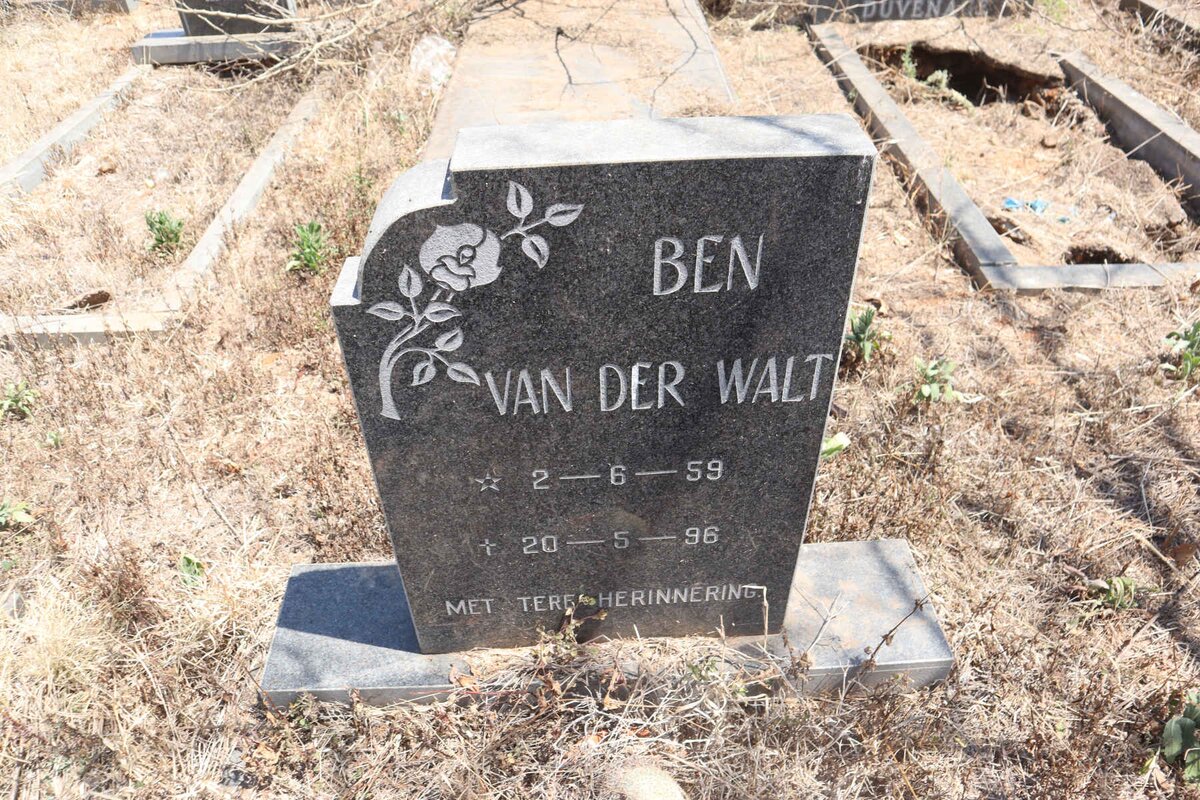WALT Ben, van der 1959-1996