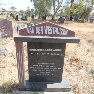 WESTHUIZEN Johannes Lodewikus, van der 1987-2012