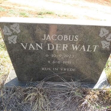 WALT Jacobus, van der 1923-1991