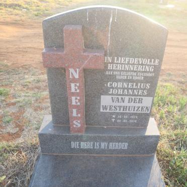 WESTHUIZEN Cornelius Johannes, van der 1973-2016