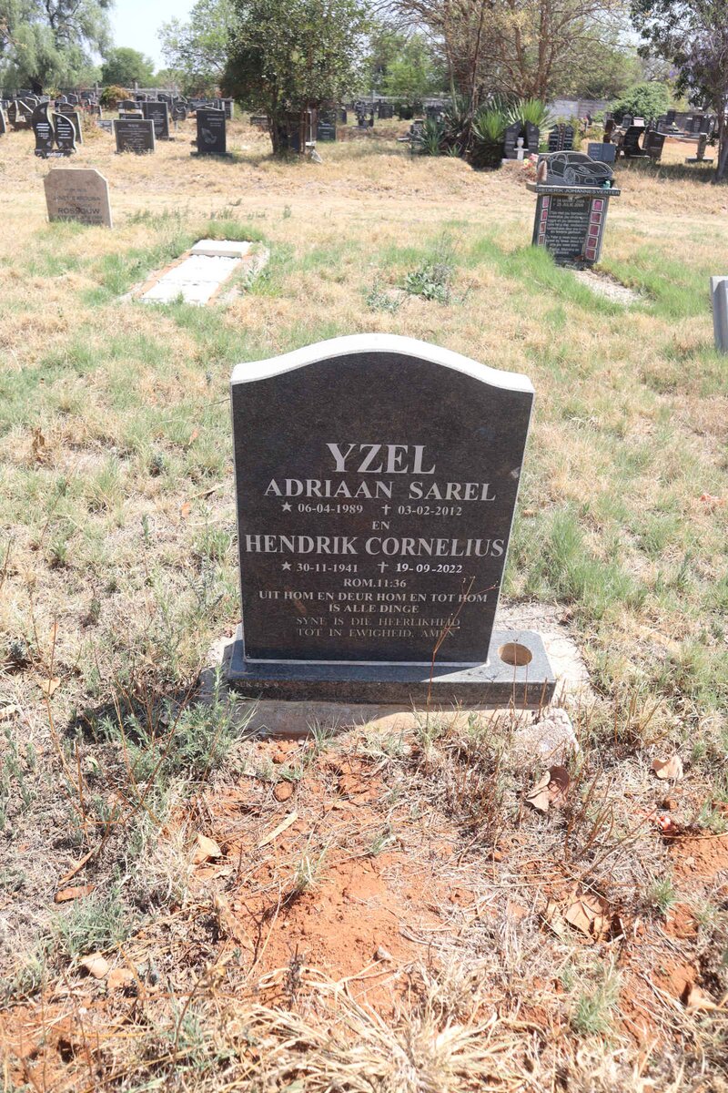 YZEL Hendrik Cornelius 1941-2022 :: YZEL Adriaan Sarel 1989-2012