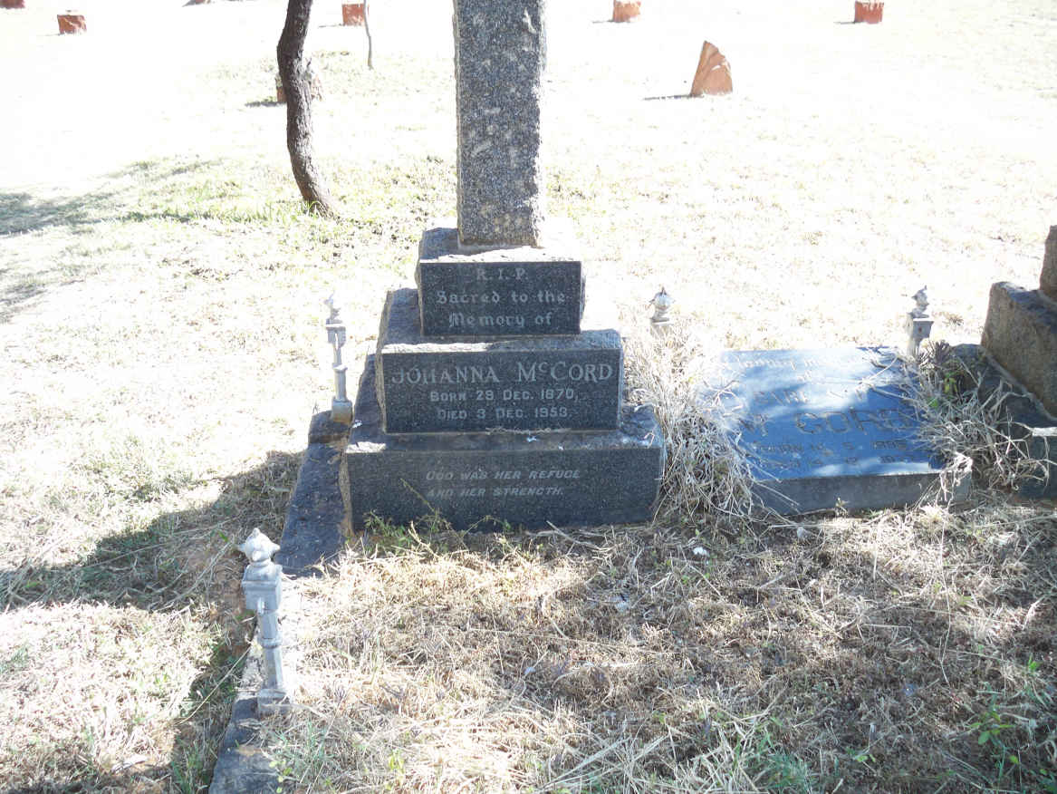McCORD Johanna 1870-1953