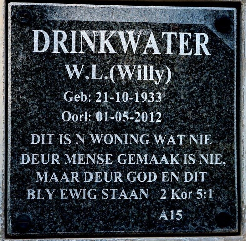 DRINKWATER W.L. 1933-2012