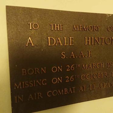 HINTON A. Dale 1921-1942