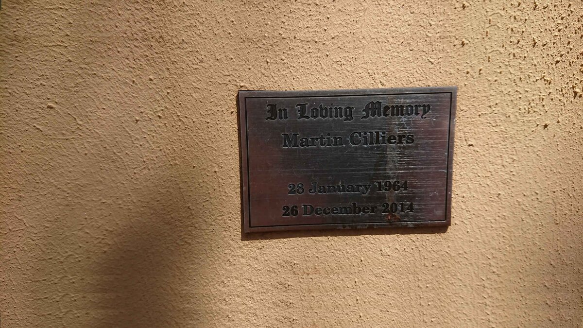 CILLIERS Martin 1964-2014