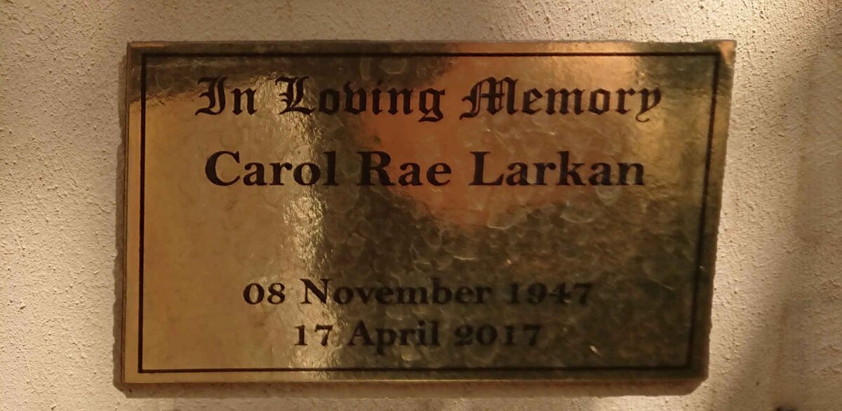 LARKAN Carol Rae 1947-2017