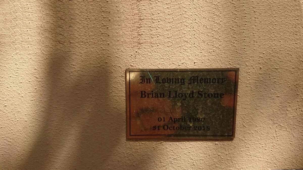 STONE Brain Lloyd 1920-2018