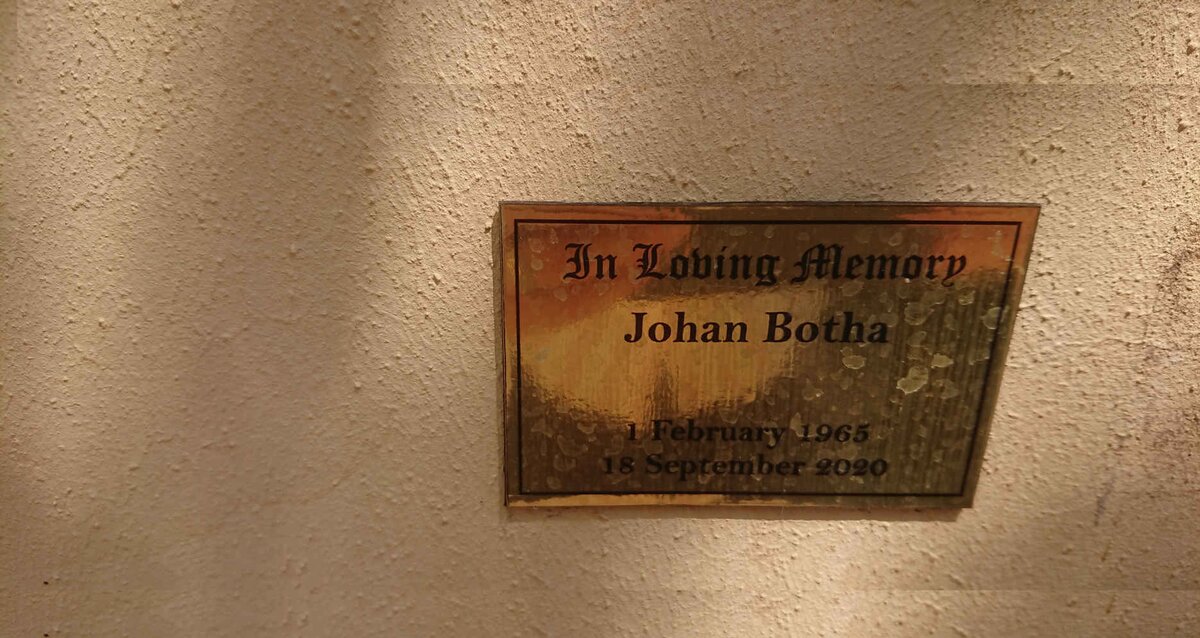 BOTHA Johan 1965-2020