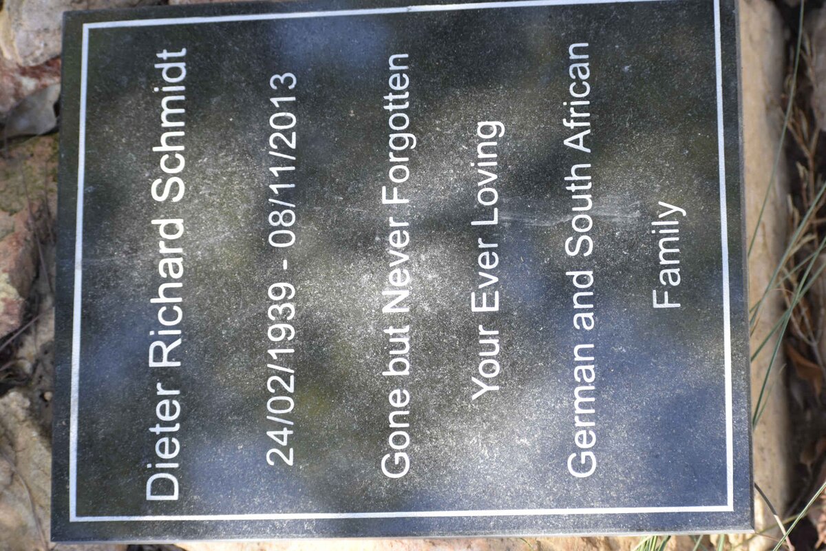 SCHMIDT Dieter Richard 1939-2013