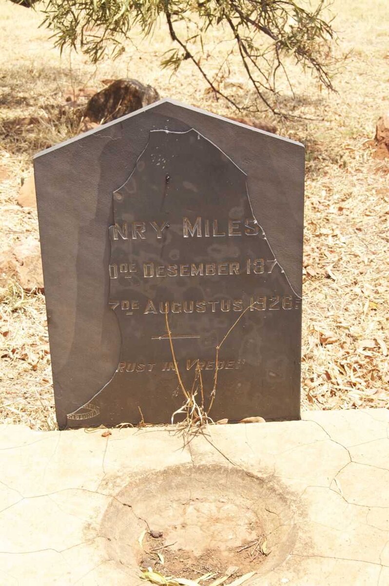 MILES Henry 187?-1926