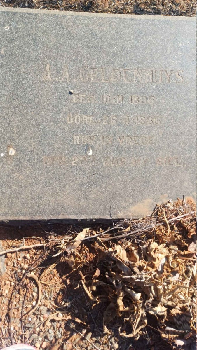 GELDENHUYS A. A. 1896-1965