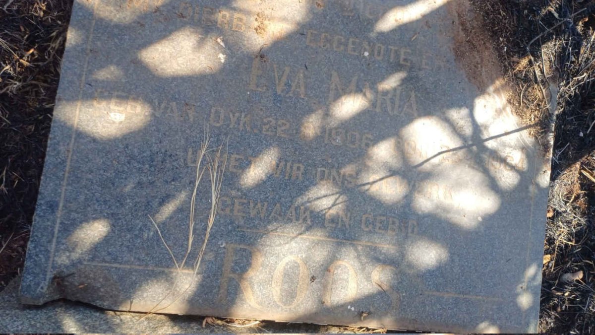 ROOS Eva Maria nee VAN DYK 1906-1964