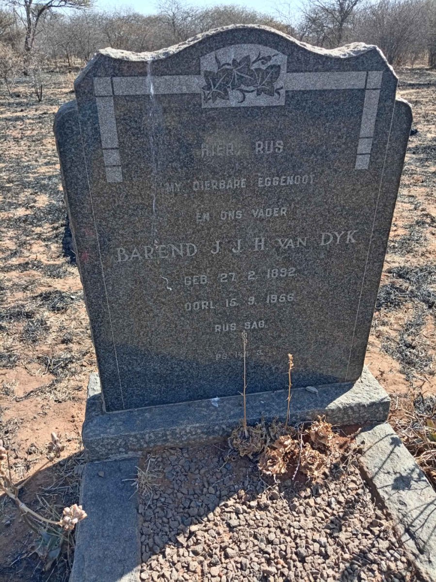 DYK Barend J.J.H., van 1892-1956