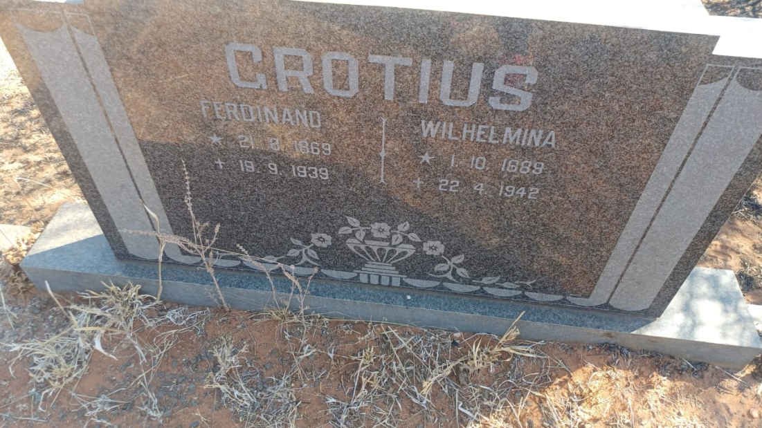 GROTIUS Ferdinand 1869-1939 & Wilhelmina 18?9-1942