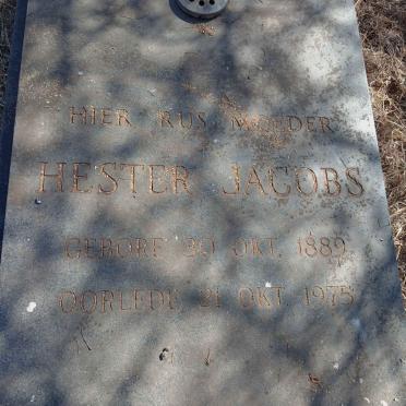 JACOBS Hester 1889-1975