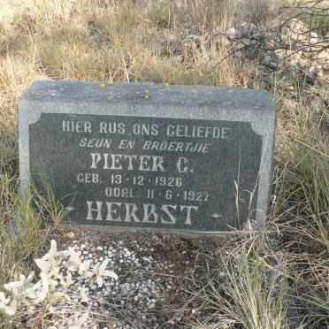 HERBST Pieter G. 1926-1927