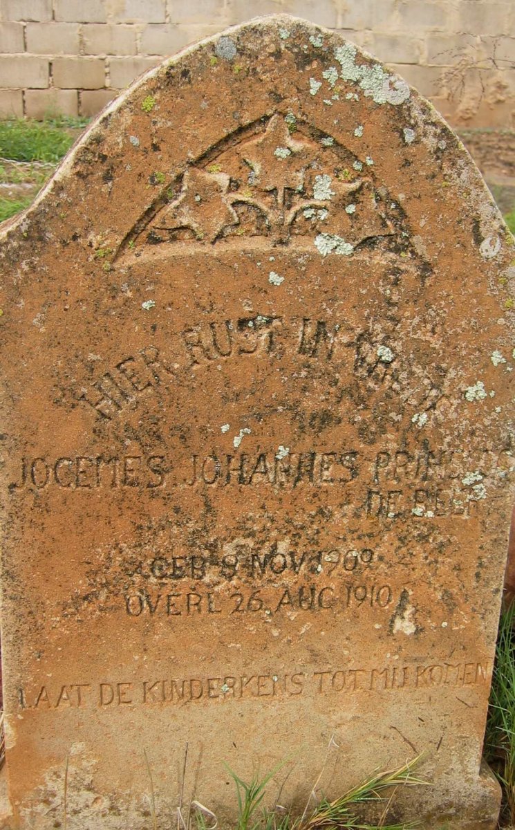 BEER Jogemes Johannes Prinsloo, de 1909-1910