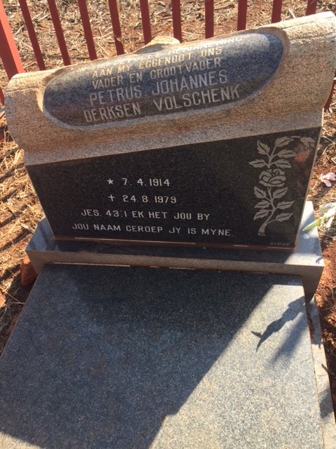 VOLSCHENK Petrus Johannes Derksen 1914-1979