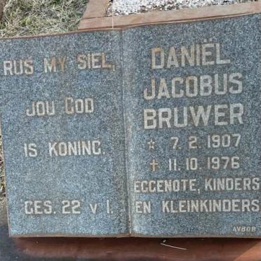 BRUWER Daniël Jacobus 1907-1976