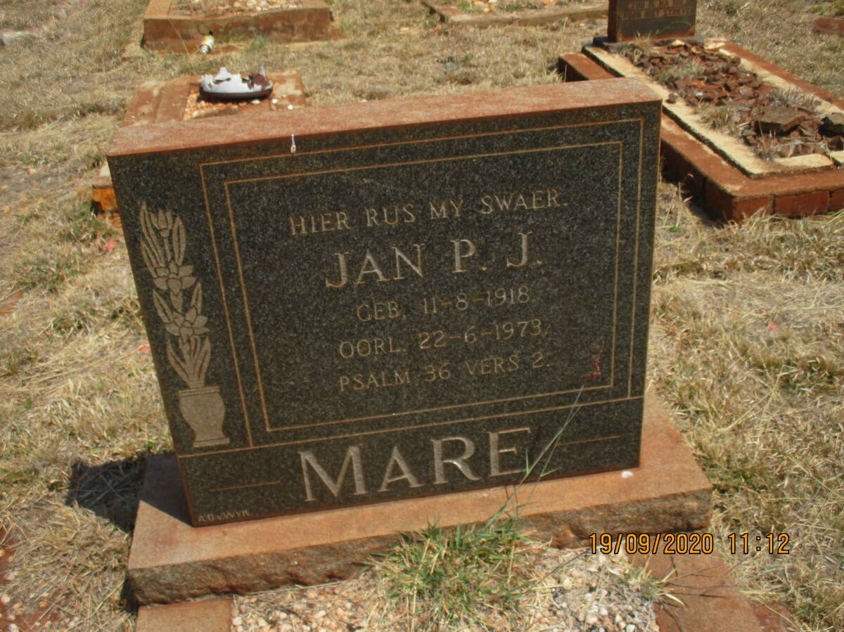 MARE Jan P.J. 1918-1973