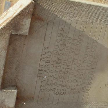 PRETORIUS Gerhardus Peterus Nucolaas 1902-1924