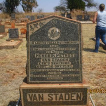 STADEN Hendrik Petrus, van 1880-1939