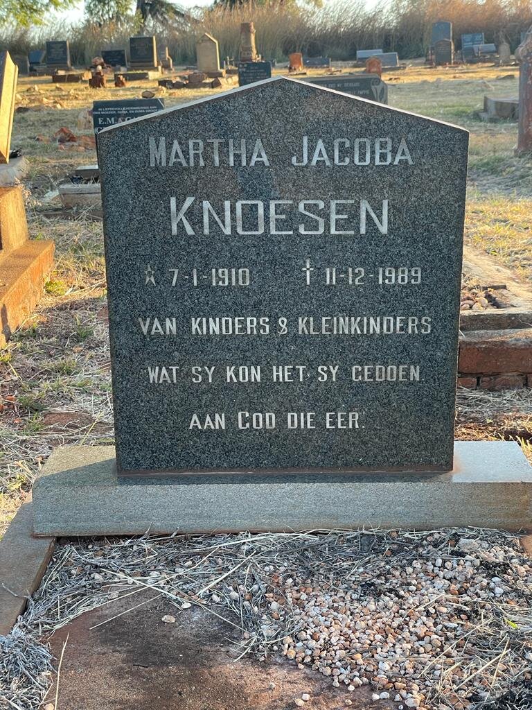 KNOESEN Martha Jacoba 1910-1989
