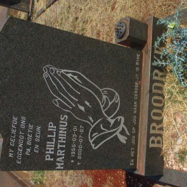 BROODRYK Phillip Marthinus 1955-2000 