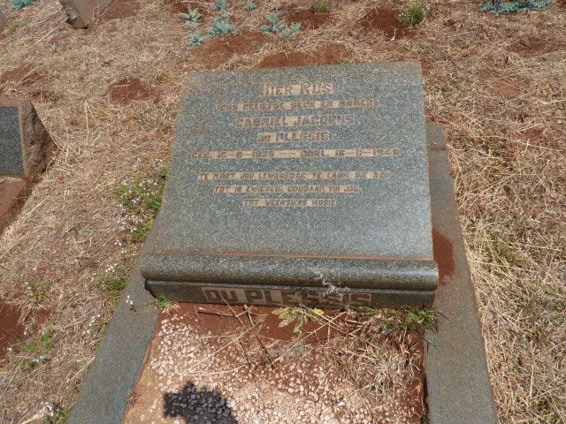 PLESSIS Gabriel Jacobus, du 1925-1948