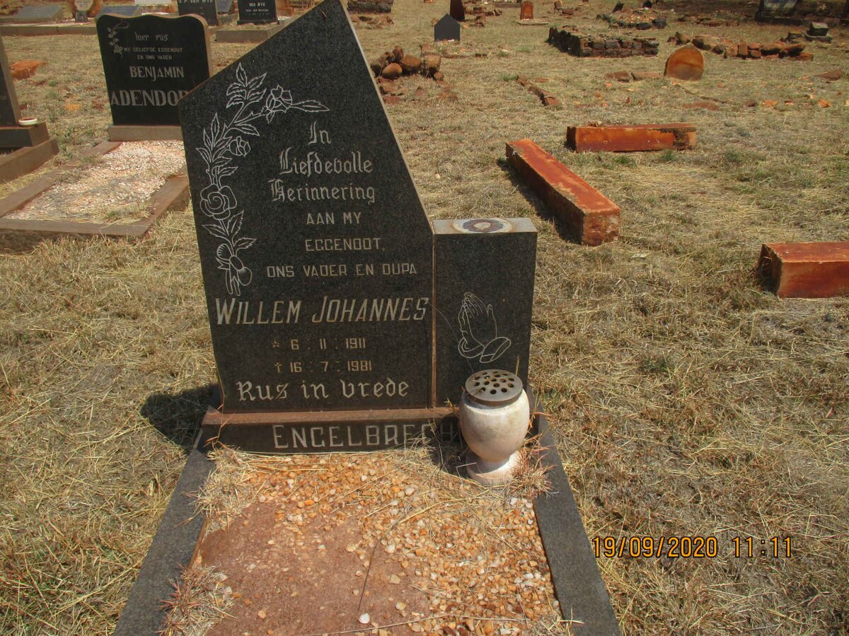 ENGELBRECHT Willem Johannes 1911-1981