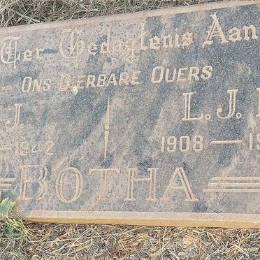 BOTHA J.J. 1896-1942 & L.J.M. 1908-1944