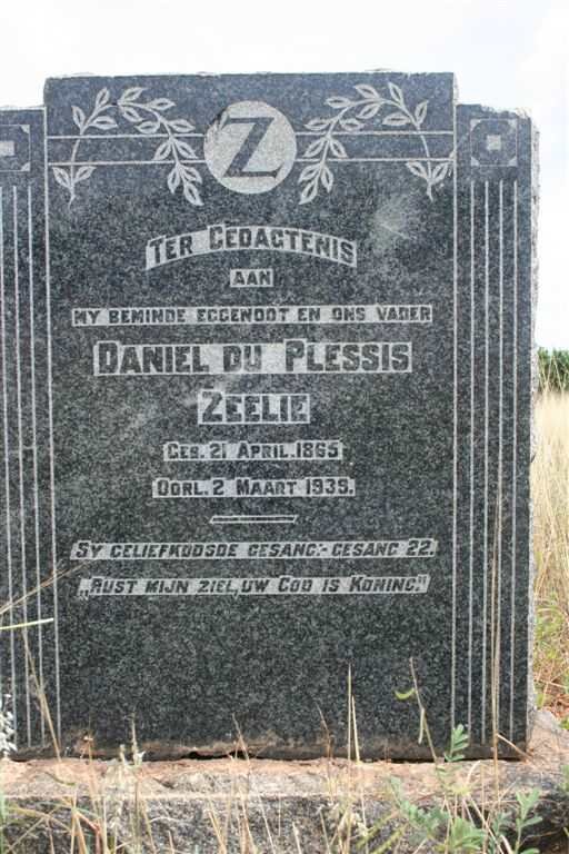 ZEELIE Daniel du Plessis 1865-1935