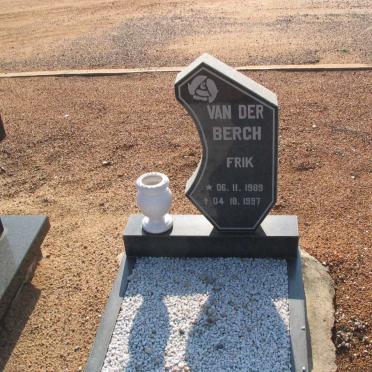 BERGH Frik, van der 1989-1997