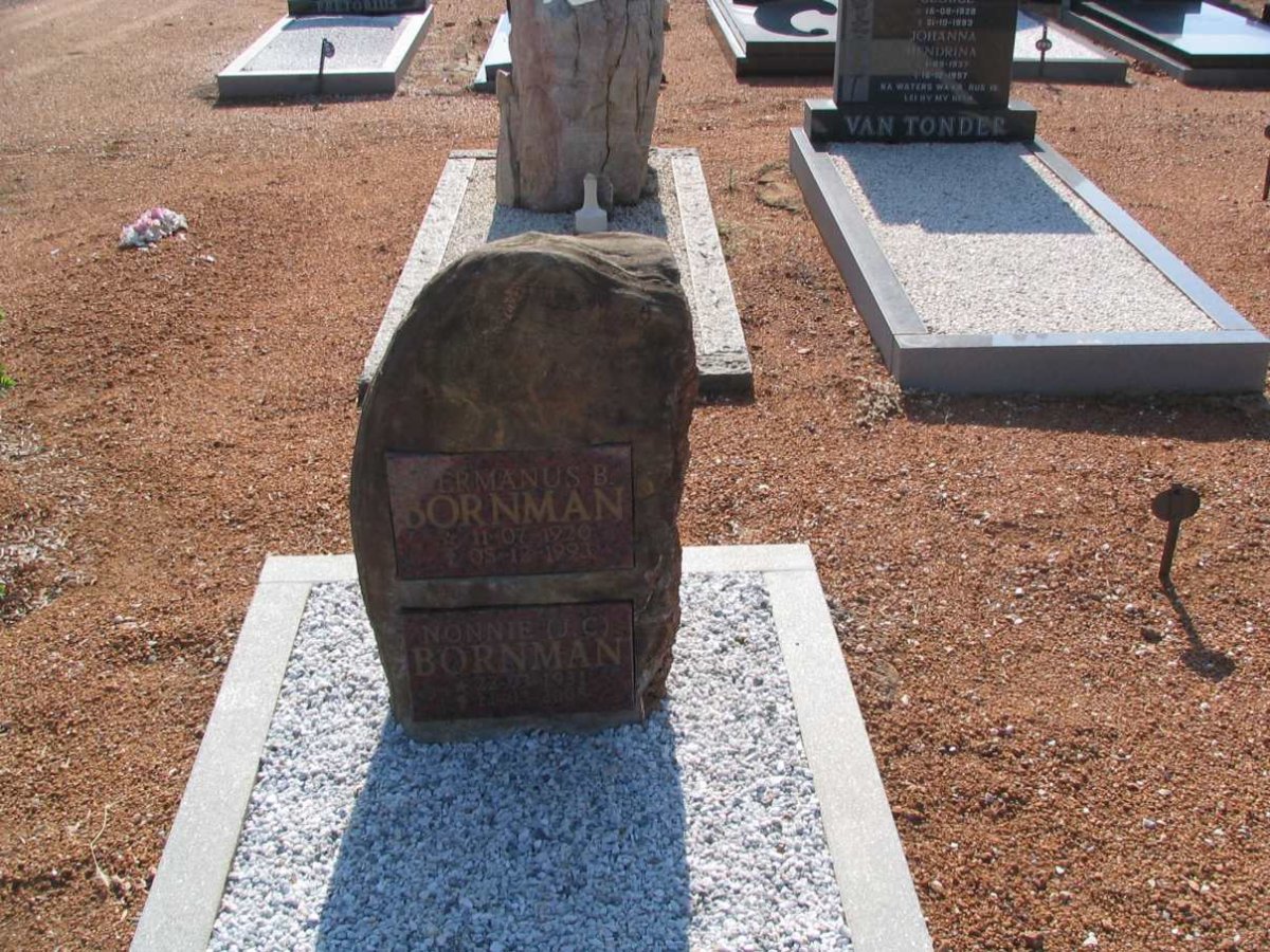 BORNMAN Hermanus B. 1920-1991 &amp; J.C. 1931-2005